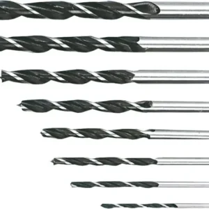 Dodaj do koszyka Wiertła do drewna spiralne 3-10 mm, zestaw 8 szt.